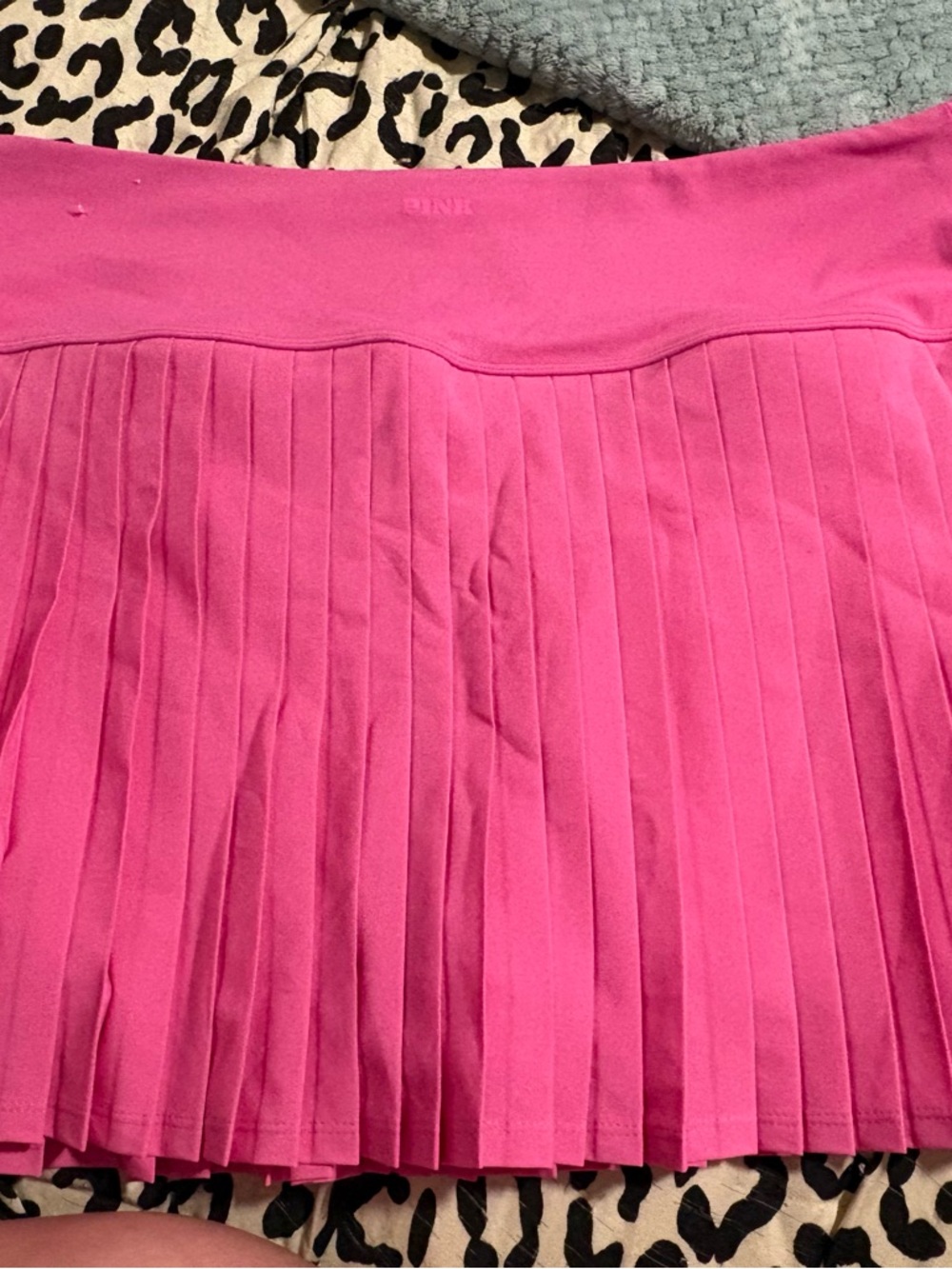 Victoria's Secret Hot Pink Pleated Mini Skirt